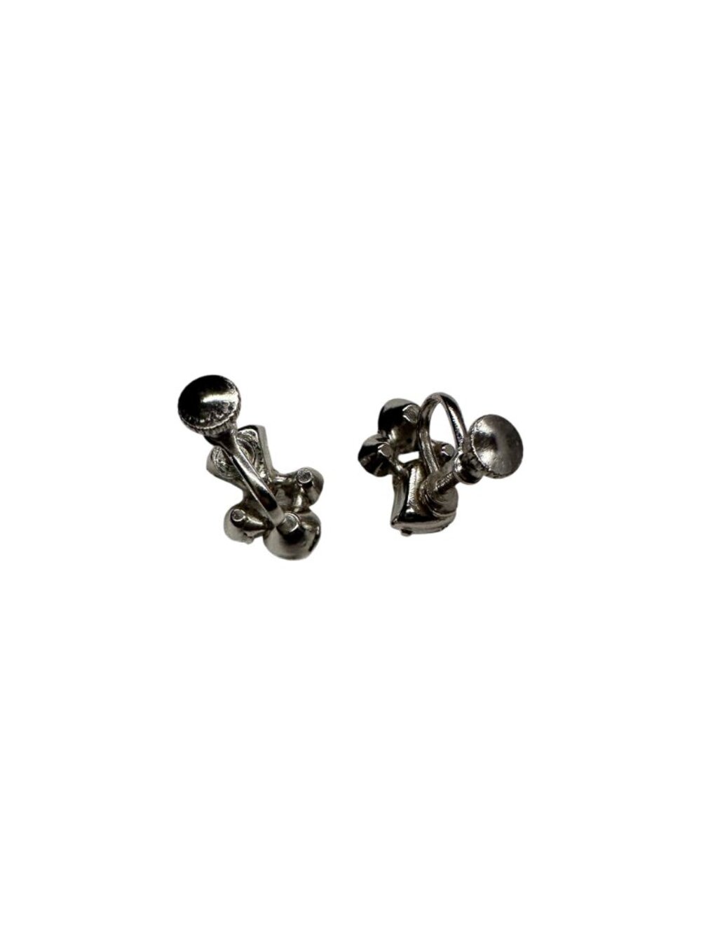 Crystal Rhinestone Screwback Earrings - Picture 3 of 4